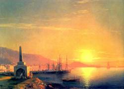 Восход солнца в Феодосии (1855 г.)