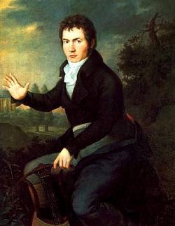 Людвиг ван Бетховен (портрет кисти Джозефа Виллиброрда Мелера)