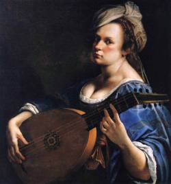 Артемизия Джентилески. Автопортрет с лютней (1615-1617)