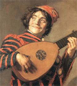 Франц Халс. Шут, играющий на лютне (1623)