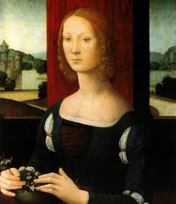 Лоренцо ди Креди. Портрет Катерины Сфорца (1481-1483)