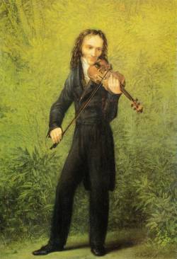 Никколо Паганини (1830-1831, портрет работы Георга Фридриха Керстинга)