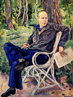 Сергей Сергеевич Прокофьев (1891-1953), портрет кисти Петра Петровича Кончаловского (1934 г.)