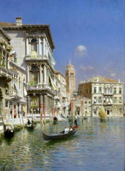 Рубенс Санторо. Венеция. В гондоле (конец XIX - начало XX вв.)